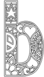 Download, print, color-in, colour-in lowercase b 3